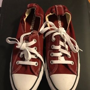 NEW Red Converse Sneakers in Women